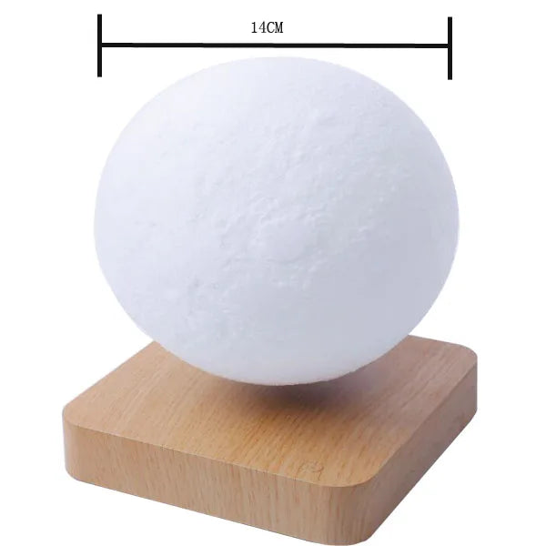Moon Lamp Creative 3D Magnetic Levitation LED Night Light Rotating Moon Floating Lamp Home Decoration Holiday DIY Fashion Gift