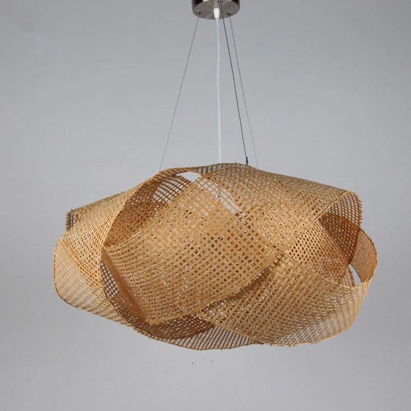 Nordic bamboo chandelier Japanese Tatami minimalist woven lamp Design For Living Room Bedroom Home Decorations loft chandelier