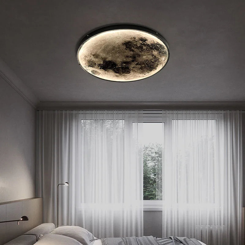 Moon Decoration Wall Lamp Nordic art mural Modern Design Style Lamp Bedroom Living Room Sofa Background Interior LED Night Light