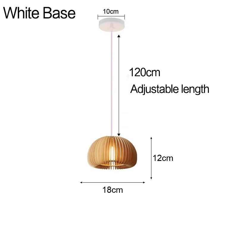 Chinese Japanese Chandelier Natural Bamboo Rattan Pendant Lights Shades Restaurant E27 Lighting Handmade Weaving Hanging Lamp