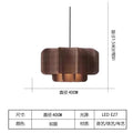 Japanese Rattan Chandelier Wabi Sabi Vintage pendant Light Bedroom Kitchen Island Living Dining Room Hotel Bedroom hanging Lamp