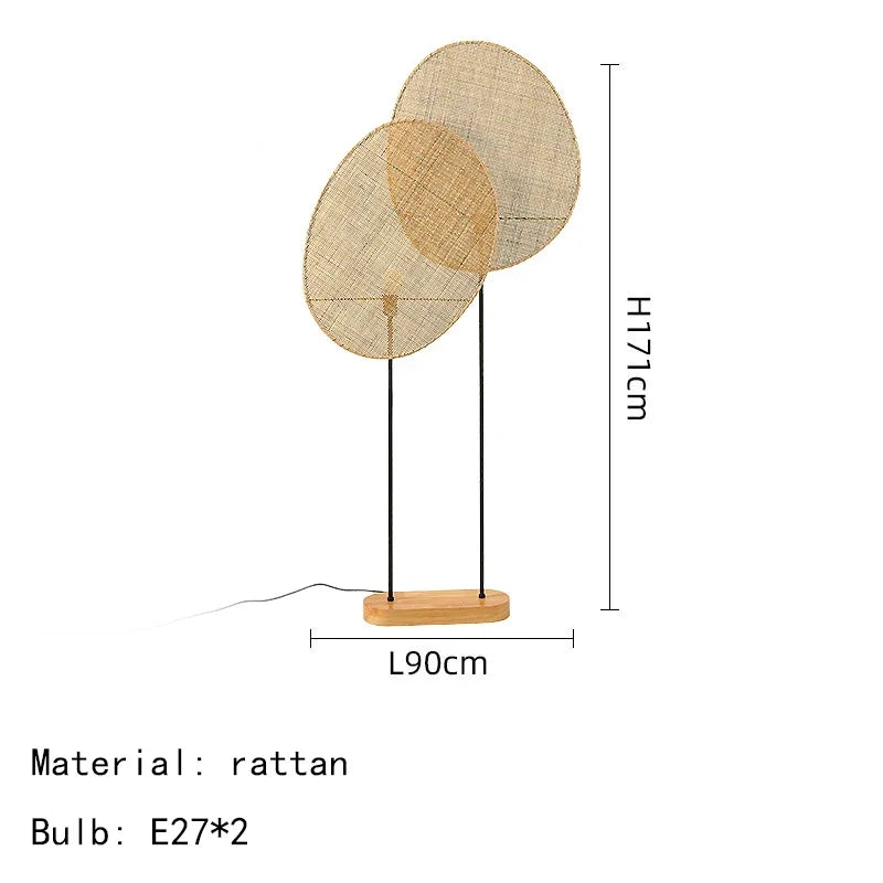 Handmade Wicker floor lamp Southeast Asian Style Emmanuel Gallina lamp For Office Standing Lighting E27 living room sofas Light