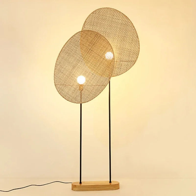 Handmade Wicker floor lamp Southeast Asian Style Emmanuel Gallina lamp For Office Standing Lighting E27 living room sofas Light