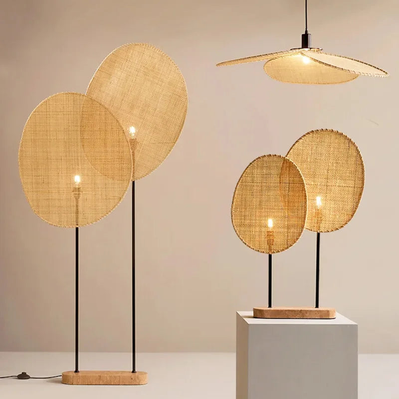 Handmade Wicker floor lamp Southeast Asian Style Emmanuel Gallina lamp For Office Standing Lighting E27 living room sofas Light