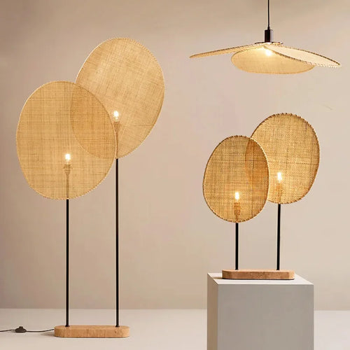 Handmade Wicker floor lamp Southeast Asian Style Emmanuel Gallina lamp For Office Standing Lighting E27 living room sofas Light